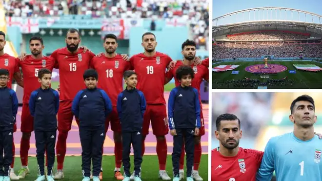 After England finished singing God Save the King at the Khalifa International Stadium, the Iranian side remained conspicuously silent as the anthem of the Islamic Republic rang out.