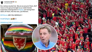 LGBT supporters have had rainbow bucket hats confiscated by Qatari security