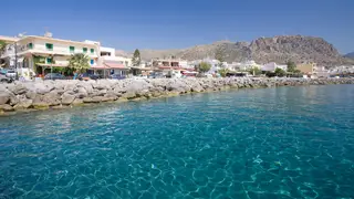 Paleochora harbour and town in south-eastern Crete