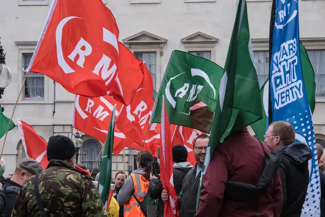 RMT strike action in London