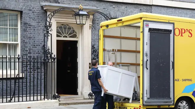 The yellow vans are often spotted outside Downing Street