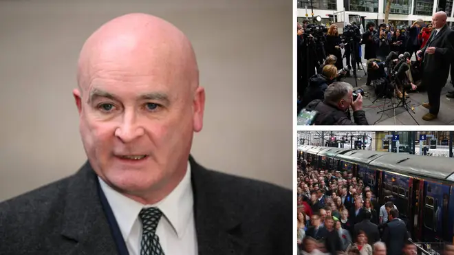 Mick Lynch has refused to cancel rail strikes
