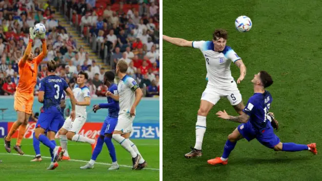England struggled against the US