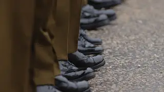 Soldiers on parade