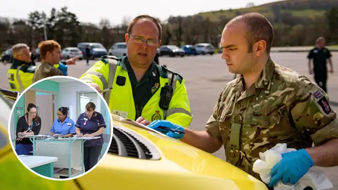 Armed forces personnel would drive ambulances and fill frontline roles in hospitals under plans being drawn up