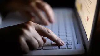 Person using laptop