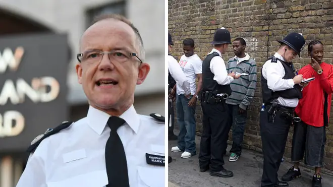 Sir Mark Rowley has defended the disproportionate use of stop and search on black men