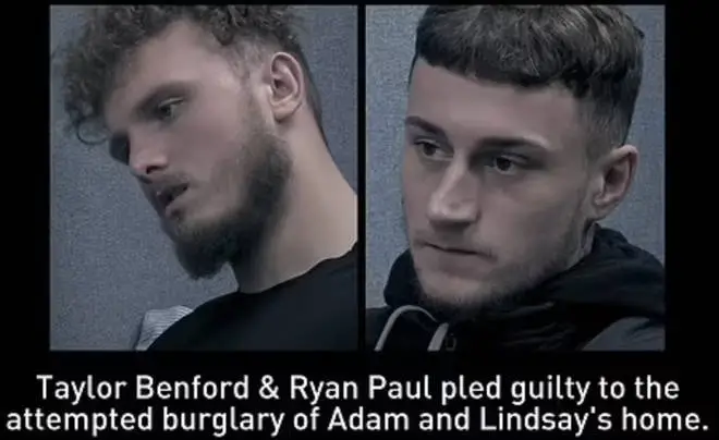 Taylor Benford and Ryan Paul, both 25, received suspended sentences and 200 hours of community service.