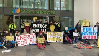 Scottish Power HQ energy bills protest