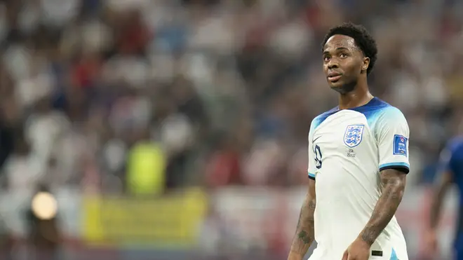 Sterling during the match against the USA