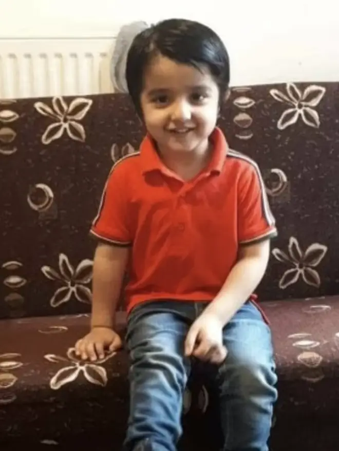 Four-year-old Muhammad Ibrahim Ali, from High Wycombe, Buckinghamshire.