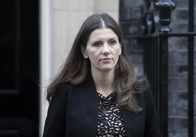 Michelle Donelan arriving at a Cabinet meeting