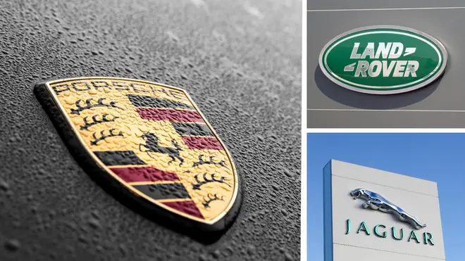 The top ten 'most unreliable' car brands have been named in a new survey, with Porsche, Land Rover and Jaguar in the bottom three.