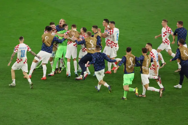 Joy for Croatia as they book their place in the semi final.