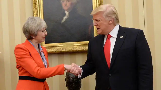 President Trump will meet Theresa May