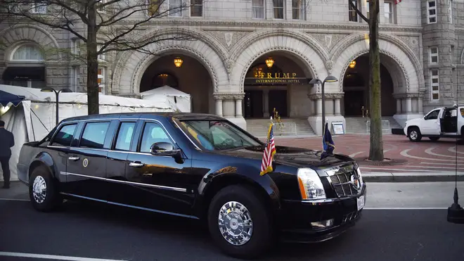 The Presidential limousine, aka The Beast