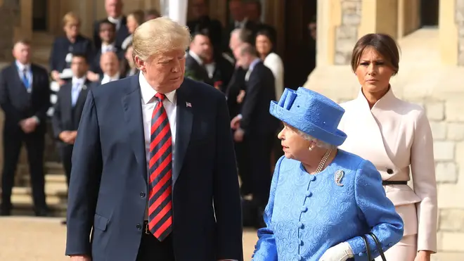 President Trump will be hosted by The Queen