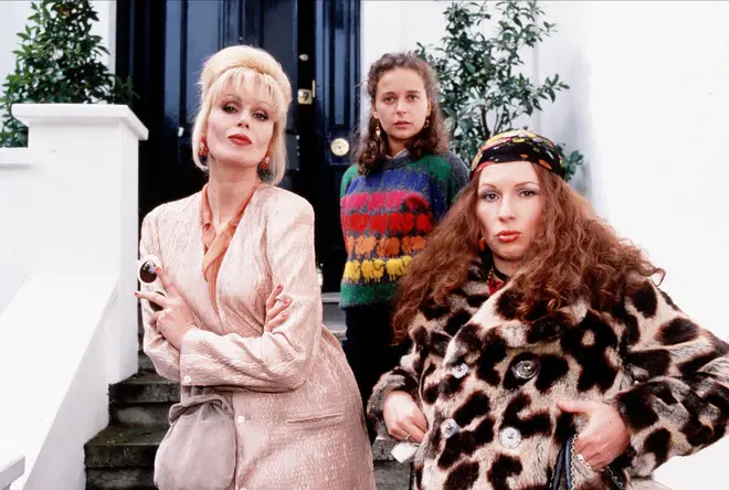 Joanna Lumley (l) in Absolutely Fabulous