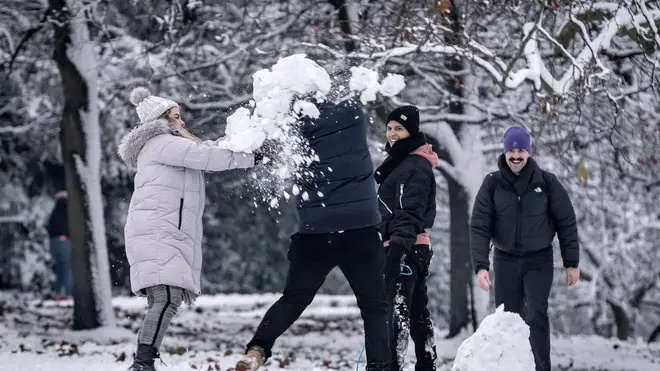 Brits have been enjoying the cold weather across the UK
