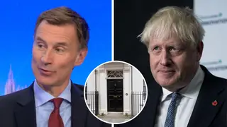 Jeremy Hunt has revealed what happened to Boris Johnson's wallpaper