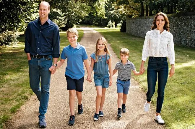 William and Kate shared their Christmas card on Tuesday