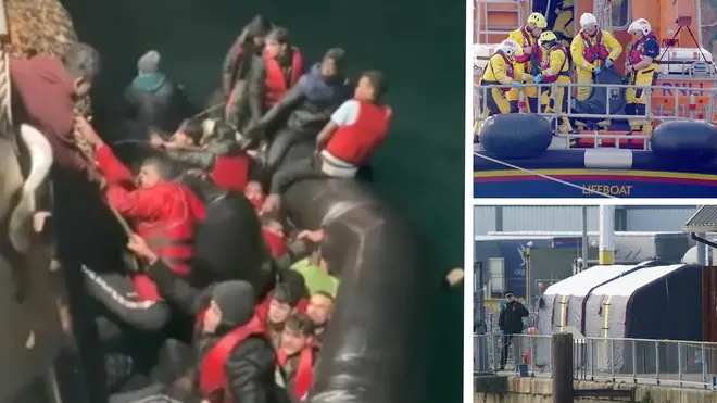 The fisherman woke to migrants surrounding his boat 'screaming' for help as four die and 43 are rescued in the Channel