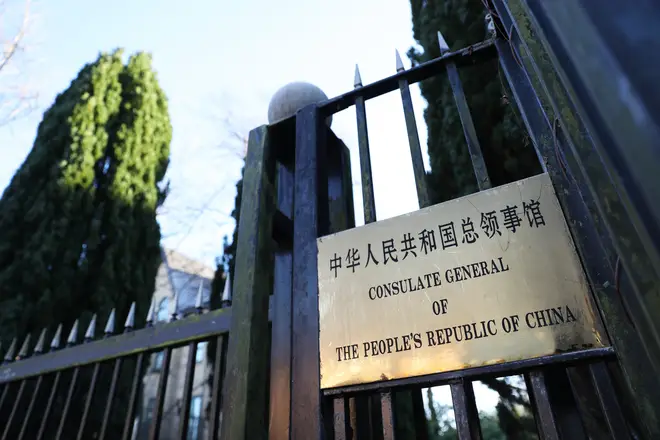 Six Chinese diplomats, including Consul-General Zheng Xiyuan, have been removed from the Chinese Consulate in Manchester