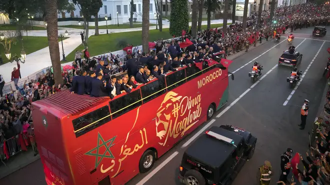 Morocco Soccer WCup Homecoming