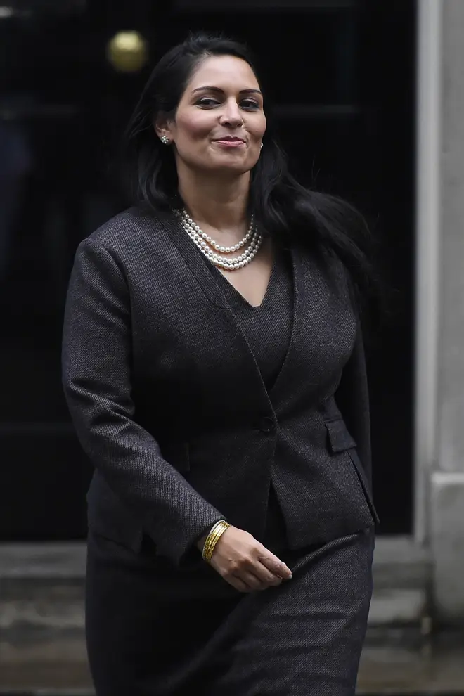 Priti Patel has been criticised for the card