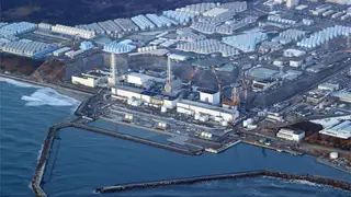 Aerial photo of the Fukushima Daiichi nuclear power plant
