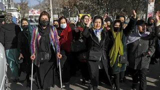 Afghanistan education protest