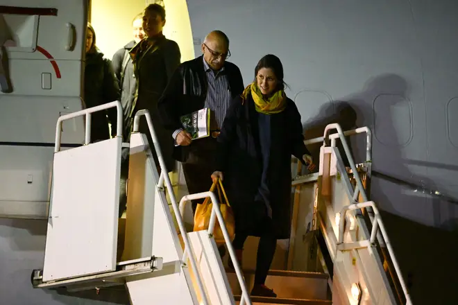Nazanin Zaghari-Ratcliffe and Anoosheh Ashoori arrive in Oxfordshire, after being freed from detention by Iranian authorities