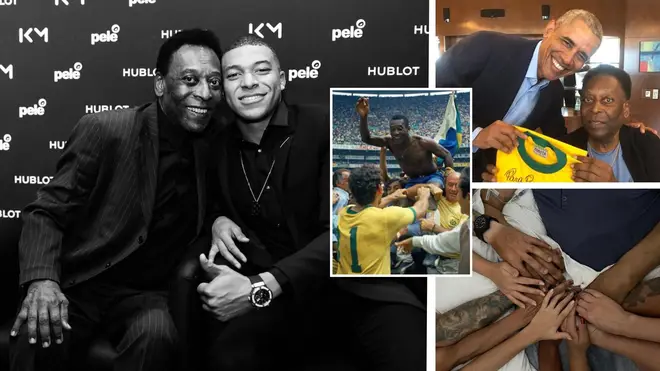 Legendary players, entertainers, and politicians have paid their respects to Pelé who died today aged 82, as his daughter shared a moving final photograph with him.