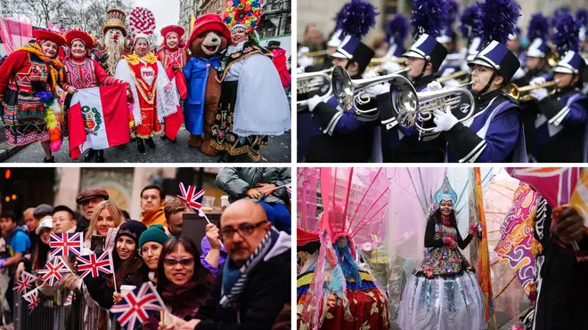 Brits are welcoming the new year with a parade through London