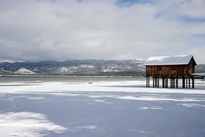 Snow in Lake Tahoe in November