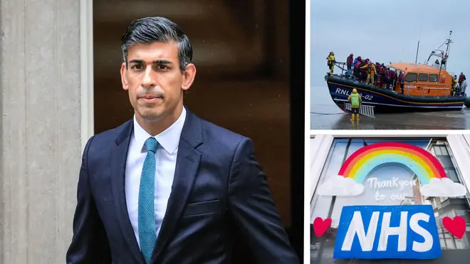 Rishi Sunak spoke from London&squot;s Olympic Park as he announced his five point "no tricks" plan which included stopping migrant boats crossing the channel.