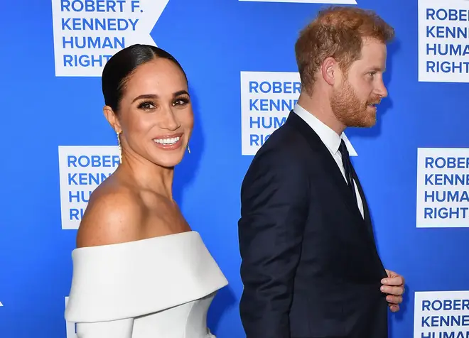 The dispute was about Harry's wife Meghan Markle