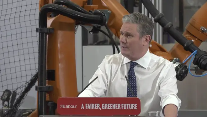 Starmer pledged to create an economy that "works for everyone, not just the ones at the top" as part of his speech.