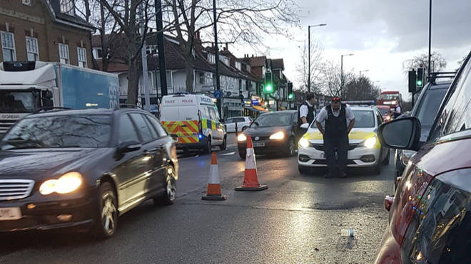 Police were called to reports of a sink hole on Kingston Road