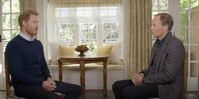 Prince Harry conducted the interview with ITV's Tom Bradby