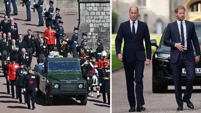 William and Harry got into a blazing row after Philip's funeral