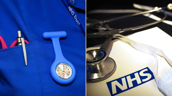 NHS nurse watch and stethoscope