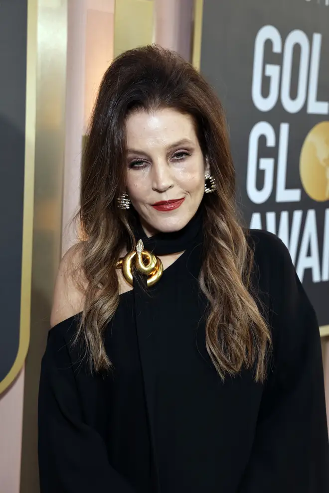 Lisa Marie at the Golden Globes earlier in the week