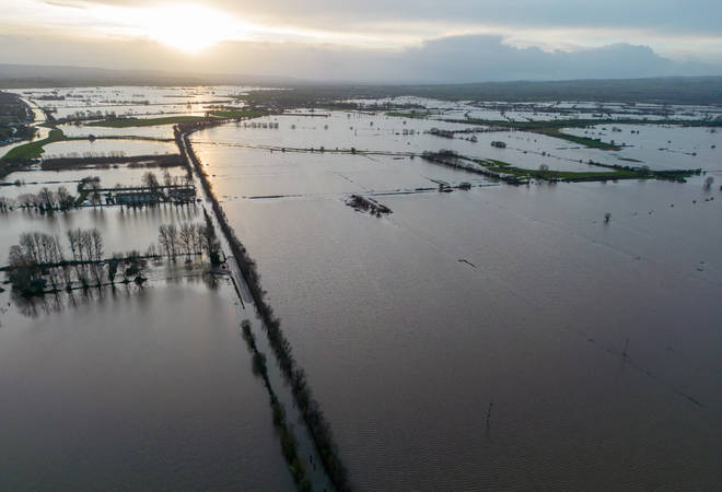 Inondazioni nei livelli di Somerset
