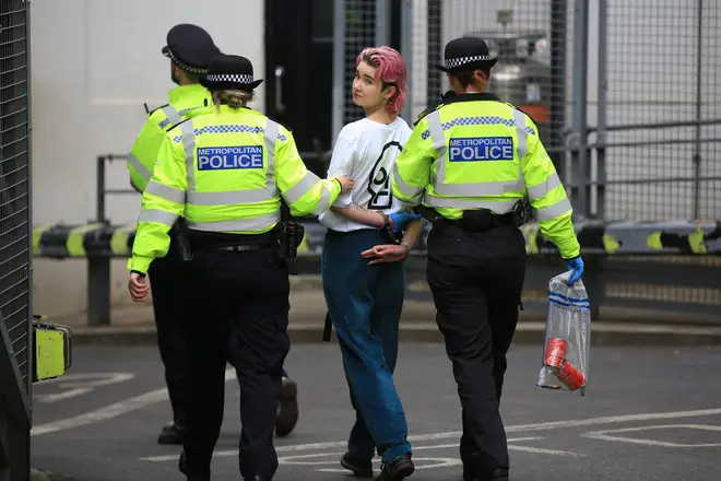 A Just Stop Oil activist is arrested