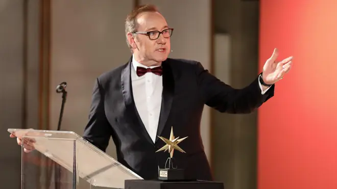 Kevin Spacey thanked the Italian awards show for honouring him