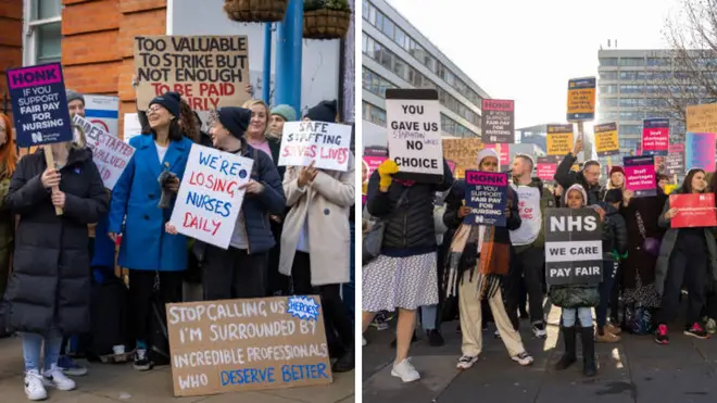 A recruitment company which provides temps to the health service is reportedly offering nurses £40 an hour to cross NHS picket lines, as a two-day strike over pay begins.