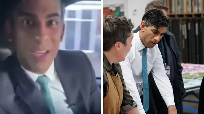 Rishi Sunak said sorry for taking his seatbelt off during a video recording