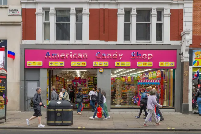 One of the many US-style candy stores that opened on Oxford Street during lockdown