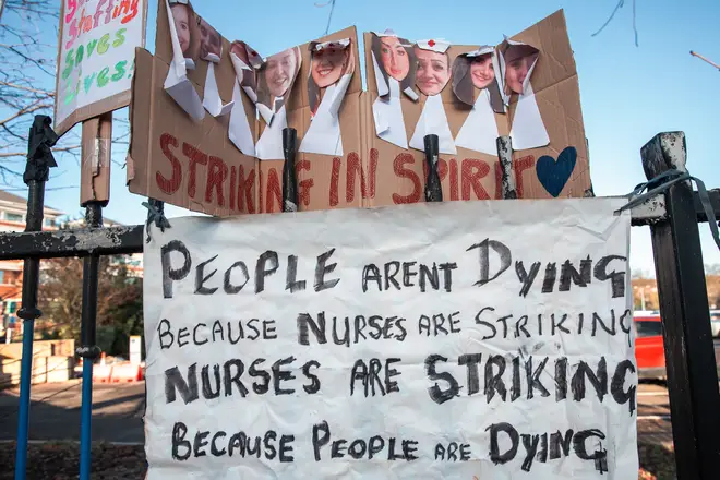 Nurses and ambulance workers have been on strike over pay and conditions